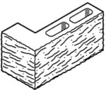 Block 4", Split Face, Corner [Drawing]