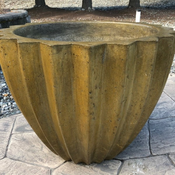 Stained Mex 30''H Planter